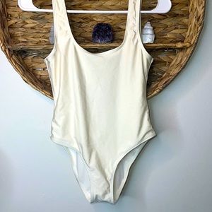Size Small White One Piece Bathing Suit